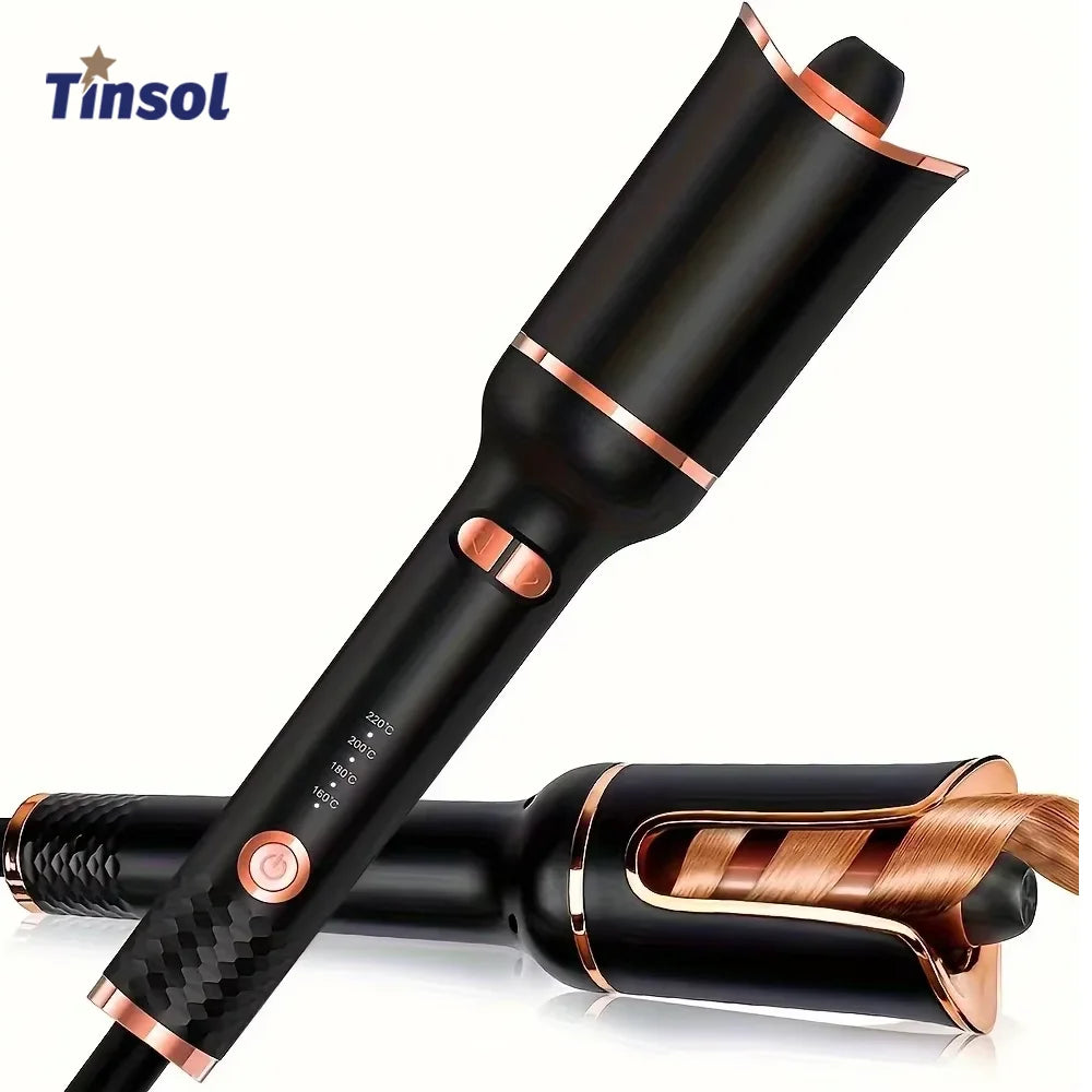 Automatic Hair Curler Auto Hair Curling Iron Ceramic Rotating Air Curler Air Spin Wand Styler Curl Machine Magic Hair Curler - Artigo Importado