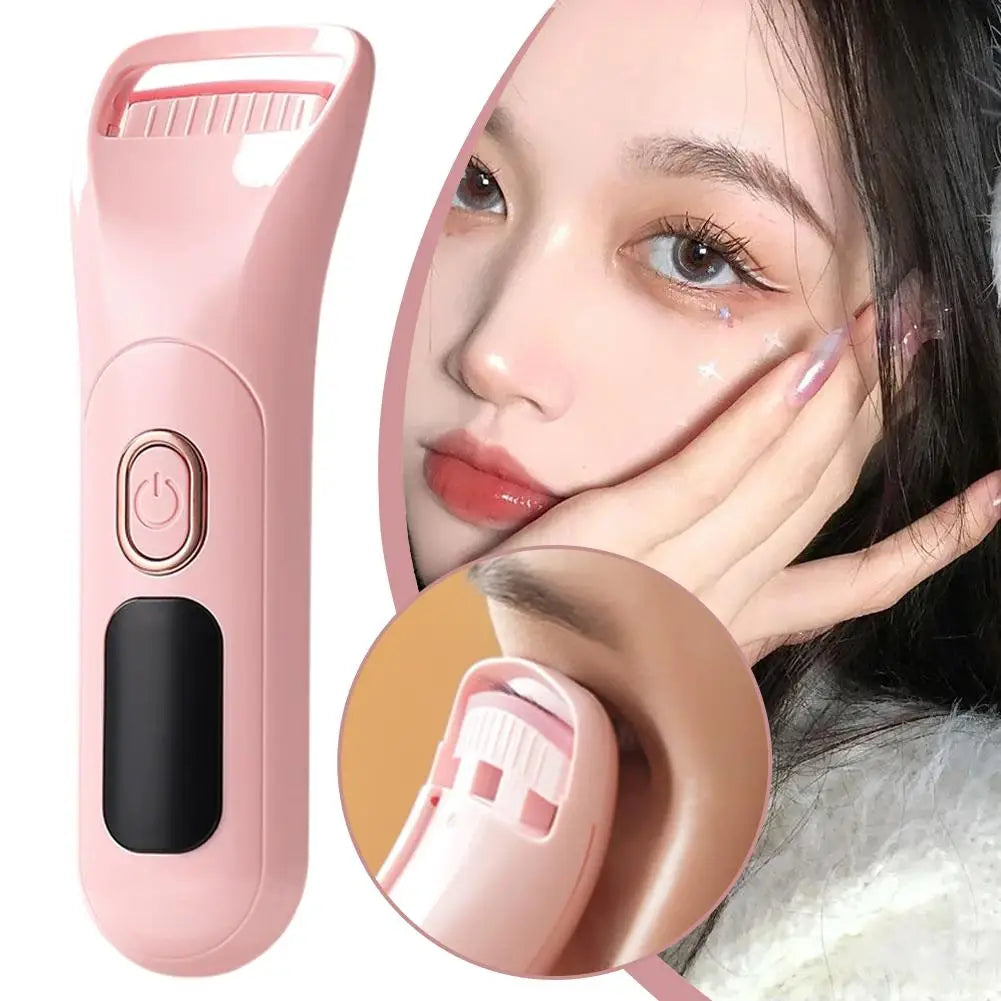 Heat Eyelash Curler Electric Eyelash Curler  Portable Curling Eyelash Eyelash Grafting Long Lasting Makeup Tools - Artigo Importado