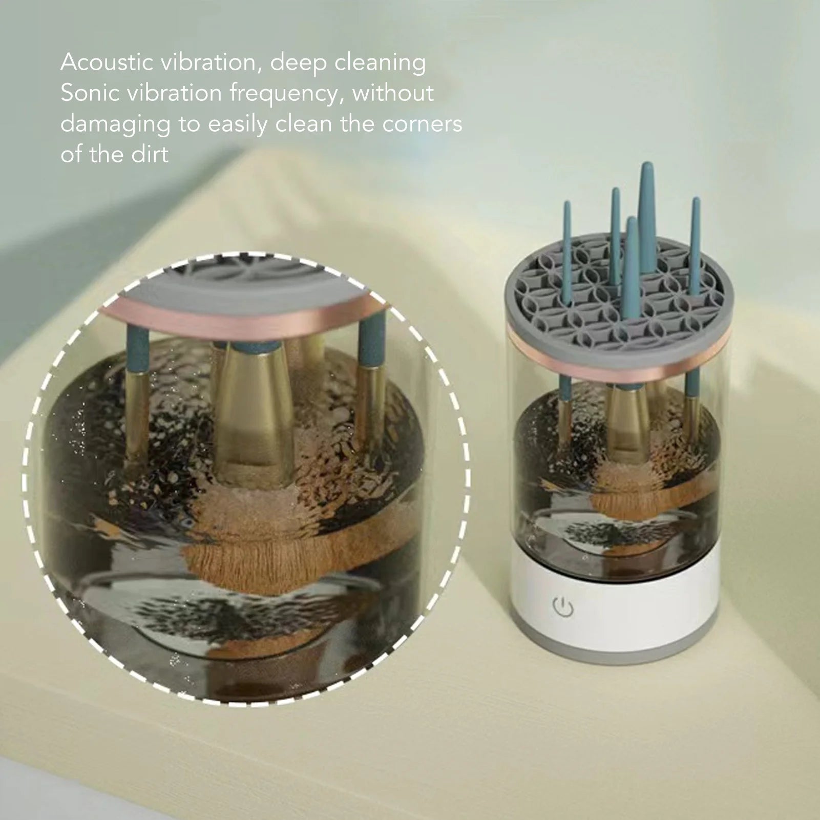 Electric Makeup Brush Cleaner Machine Automatic Brush Cleaner Machine Electric Cosmetic Automatic - Artigo Importado