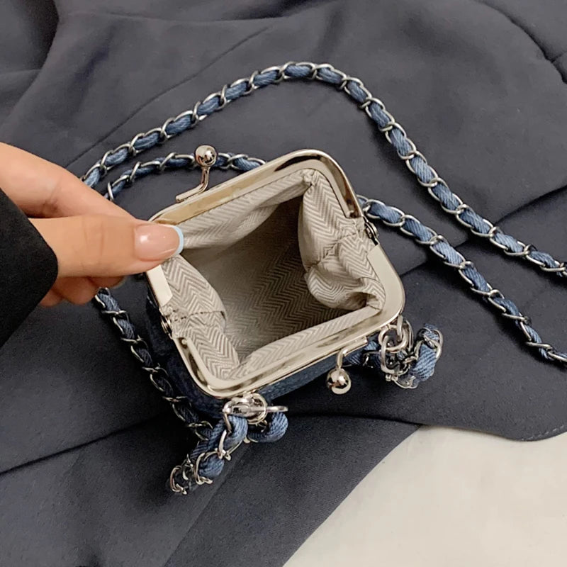 Super Mini Crossbody Bags For Women Designer Bag Luxury Chain Shoulder Coin Mini Purse Cute Clip Lipstick Bag Lady Cute Hobo Bag - Artigo Importado