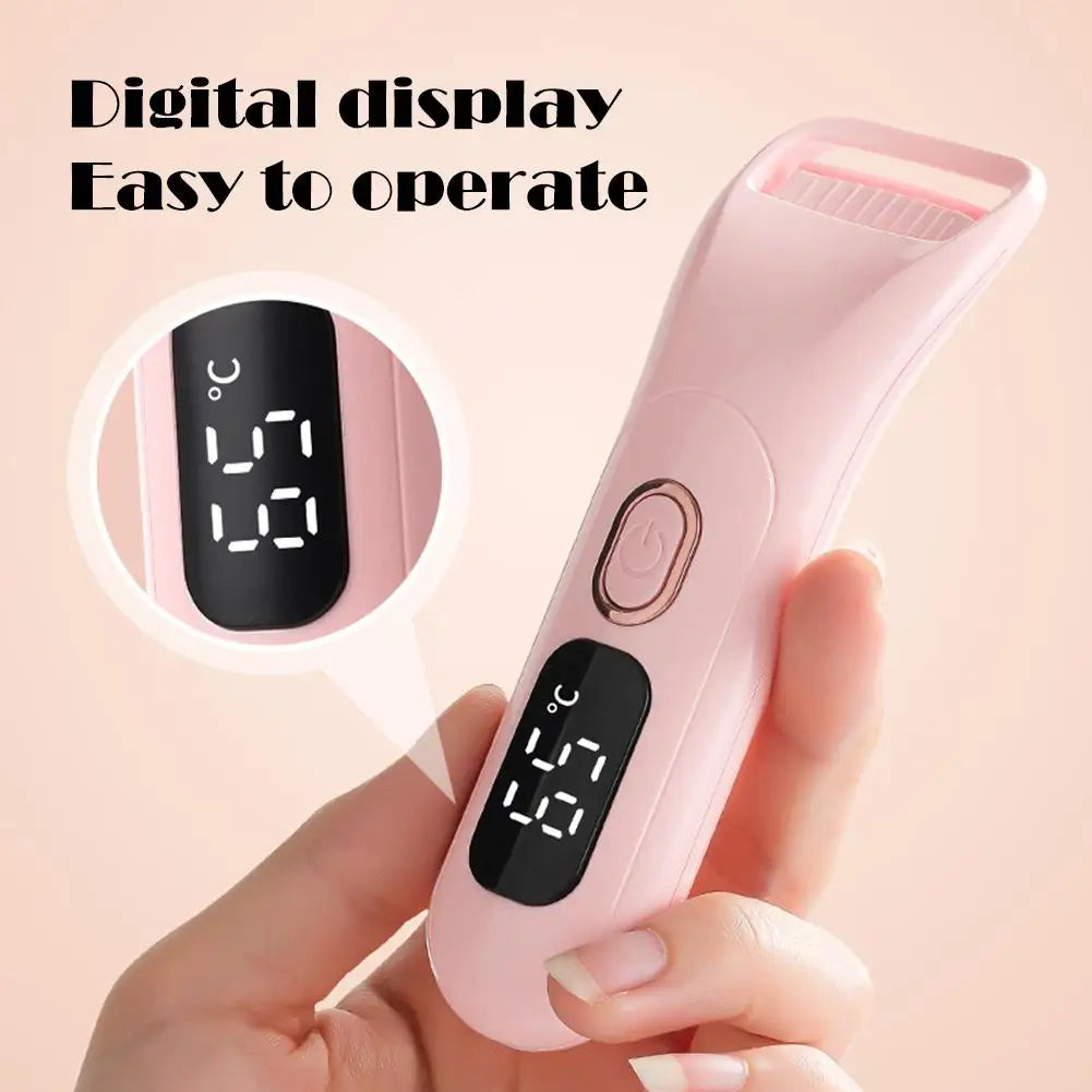 Heat Eyelash Curler Electric Eyelash Curler  Portable Curling Eyelash Eyelash Grafting Long Lasting Makeup Tools - Artigo Importado