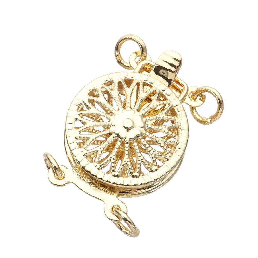 Layered Necklace Clasps Necklace Layering Clasp Multiple Bracelet Lock Connectors with Lobster Ring Clasps Jewelry DIY Findings - Artigo Importado