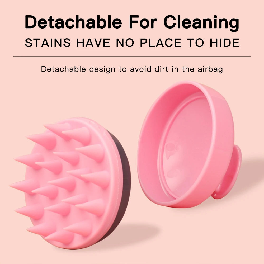 Silicone Head Scalp Massage Comb Hair Washing Brush Soft Scalp Massager for Hair Growth Shampoo Brush Shower Comb Hair Care - Artigo Importado