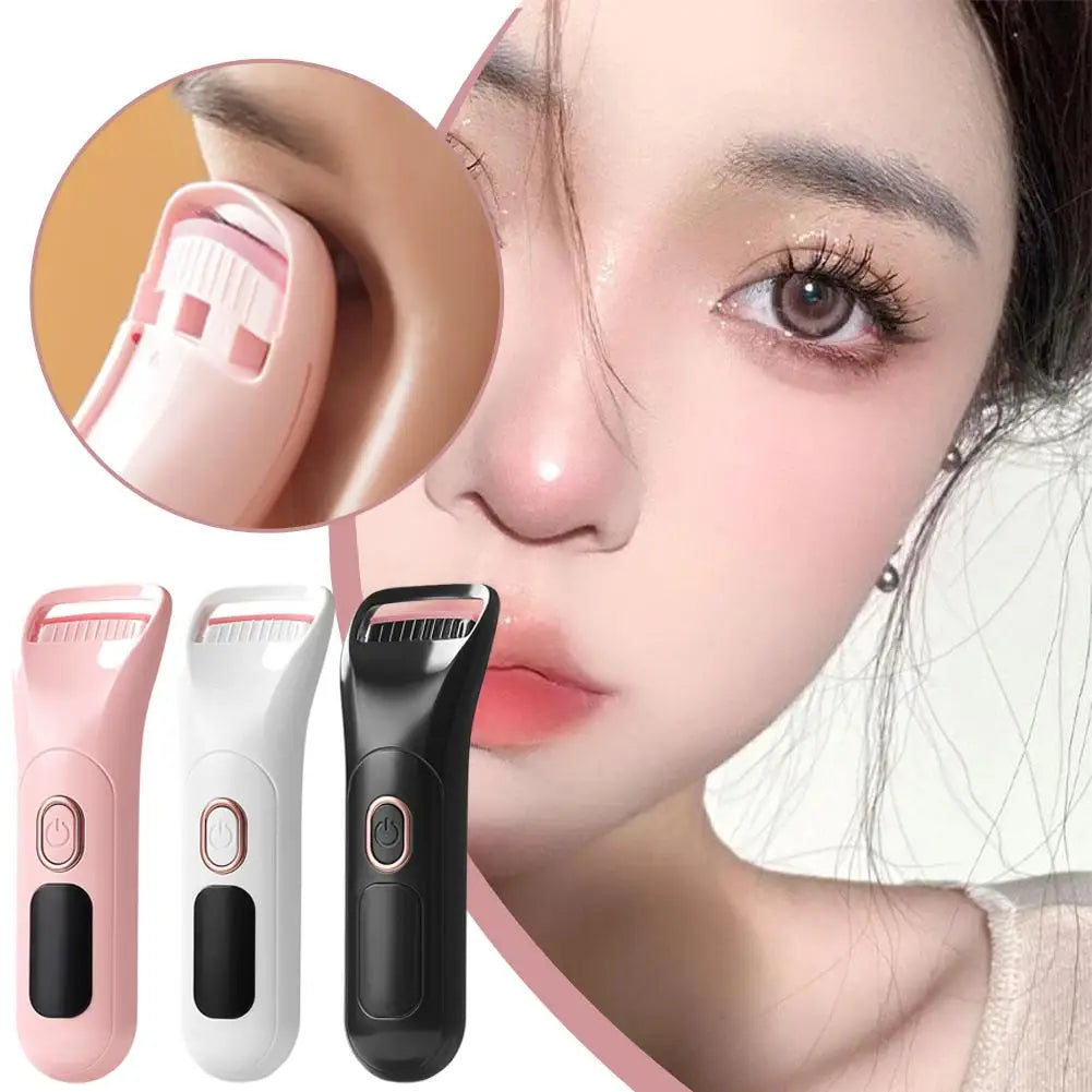 Heat Eyelash Curler Electric Eyelash Curler  Portable Curling Eyelash Eyelash Grafting Long Lasting Makeup Tools - Artigo Importado