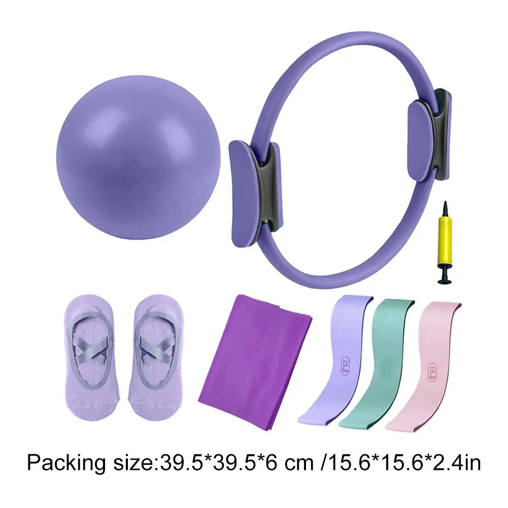 Yoga Fitness Ring Pilates Ring Women Girl Exercise Home Resistance Elasticity Yoga Gym Workout Pilates Circle Yoga Circle ﻿ - Artigo Importado