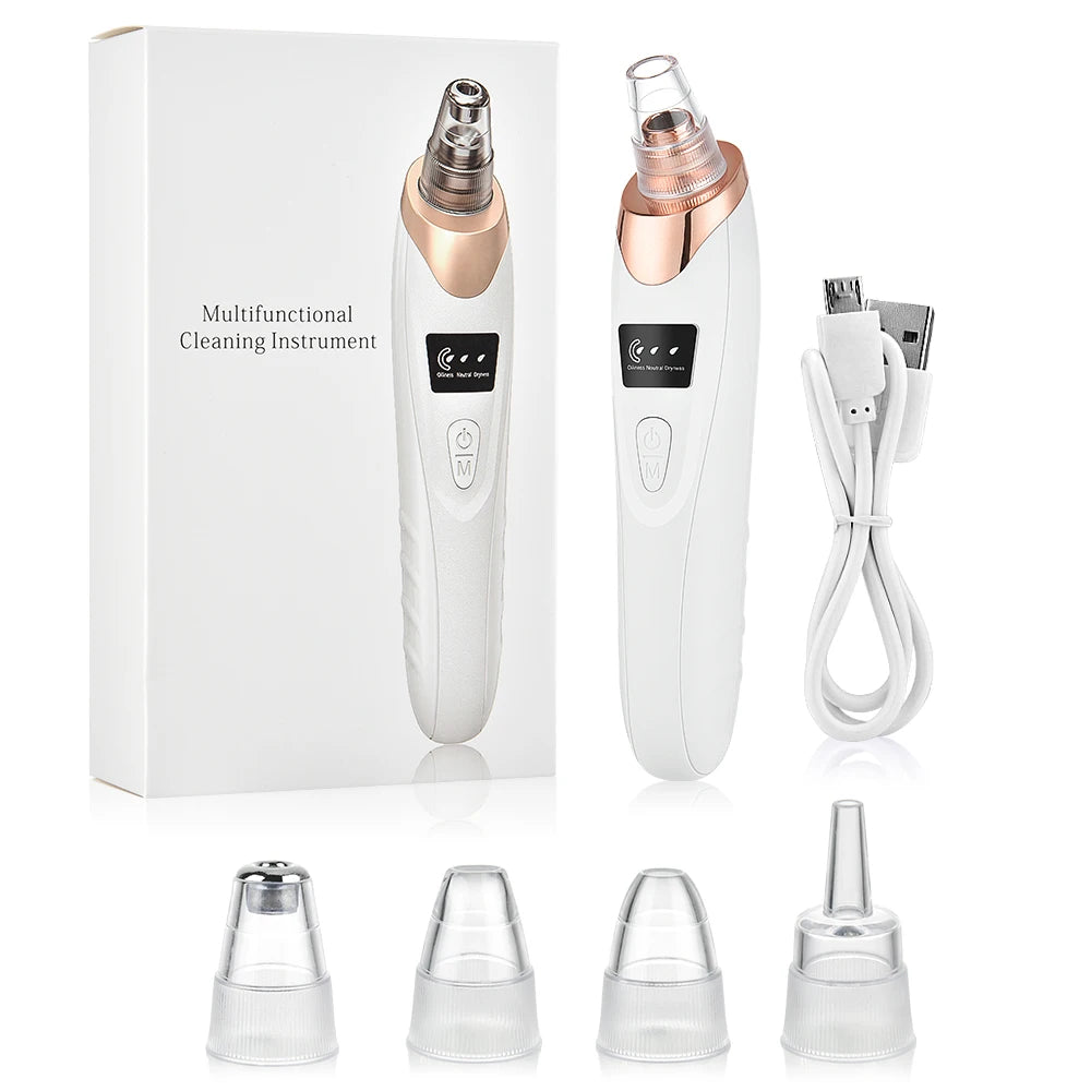 3 Suction Mode Blackhead Remover Face Cleansing Beauty Machine Dead Skin Remover Face Vacuum Blackhead Removal Skin Care Tool - Artigo Importado