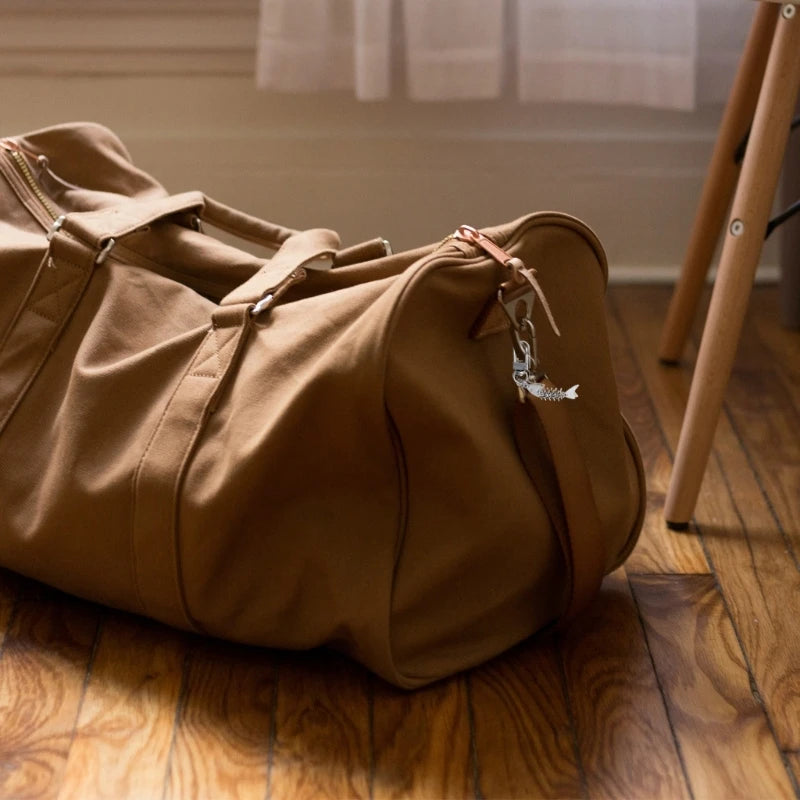 Simple Metal Fishbone Charm Keychain Unique Hanging Ornament Keyring Fashion Pendants for Purse Bag Backpack Handbag - Artigo Importado