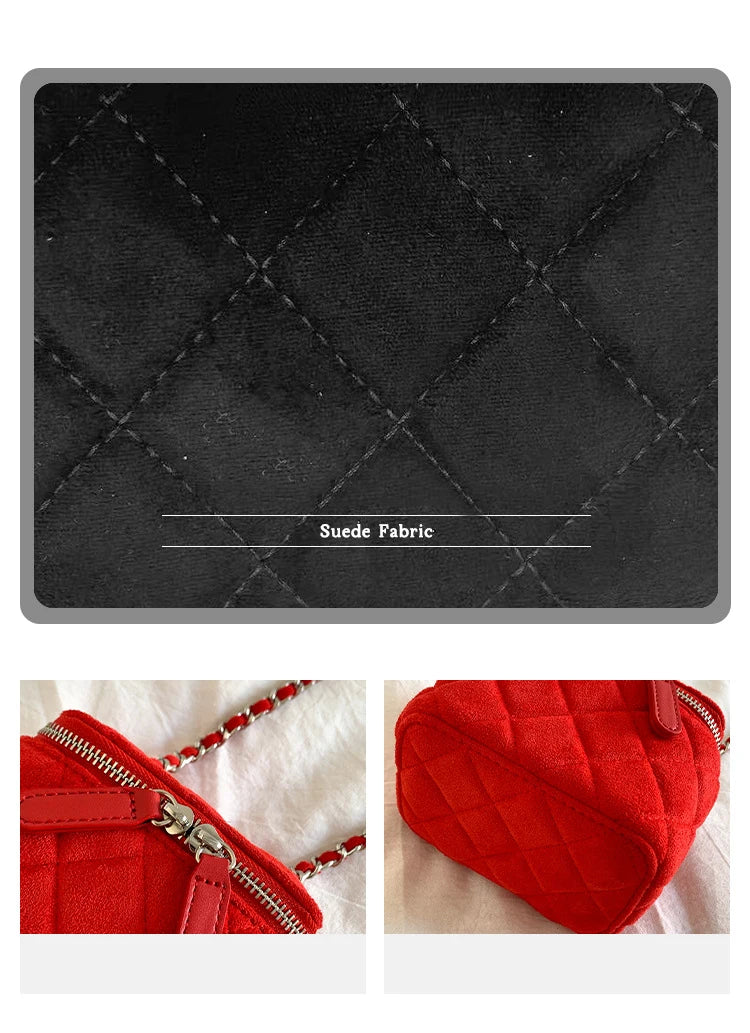 Mini Denim Crossbody Bags for Women 2026 Lingge Chains Shoulder Bag Fashion Brands Box Bag Lipstick Coins Purses and Handbags - Artigo Importado