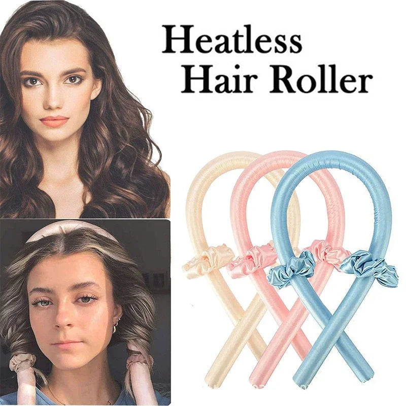 Woman Heatless Curling Rod Heatless Hair Curls Headband Make Hair Soft Shiny Hair Curler Hairdressing Tools Accessories - Artigo Importado