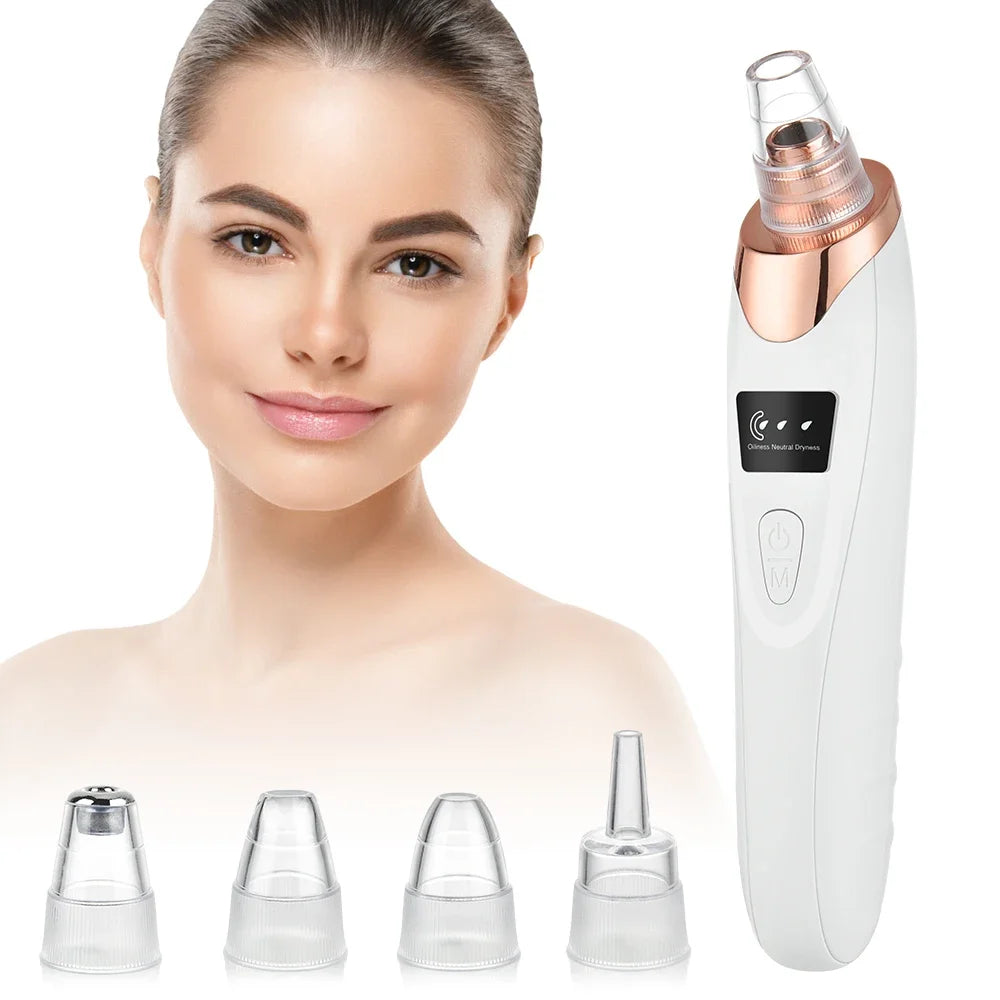 Electric Blackhead Remover Vacuum Acne Cleaner Black Spots Removal Facial Deep Cleansing Pore Cleaner Machine Skin Care Tools - Artigo Importado