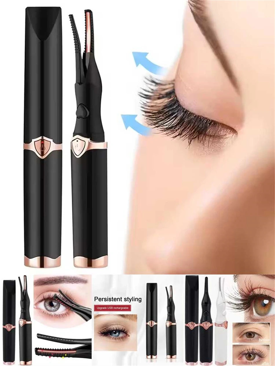 Heated Eyelash Curler for Women Mini USB Rechargeable Finalize Eyelash Tool for Makeup Natural Curling Eye Lashes 2025New - Artigo Importado