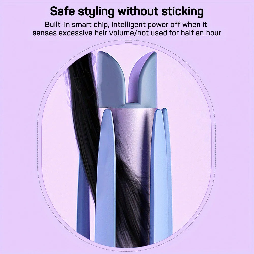 Automatic Hair Curler 32MM Auto Rotating Ceramic Hair Roller Professional Curling Iron Curling Wand Hair Waver - Artigo Importado