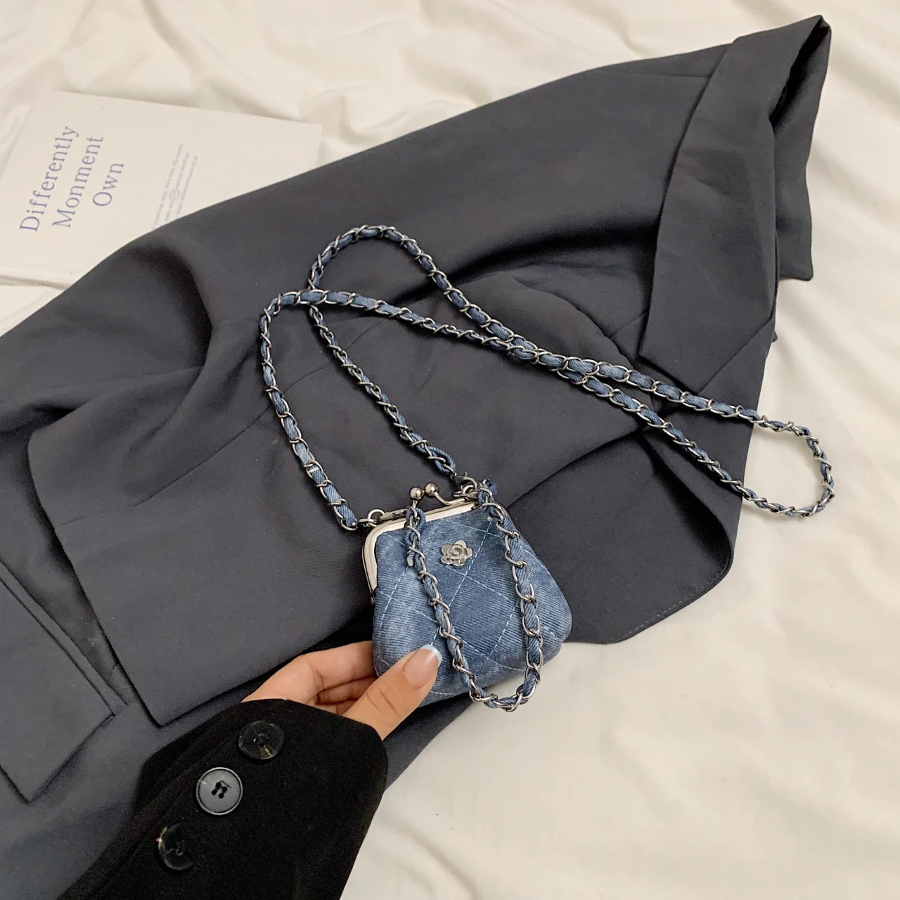 Super Mini Crossbody Bags For Women Designer Bag Luxury Chain Shoulder Coin Mini Purse Cute Clip Lipstick Bag Lady Cute Hobo Bag - Artigo Importado