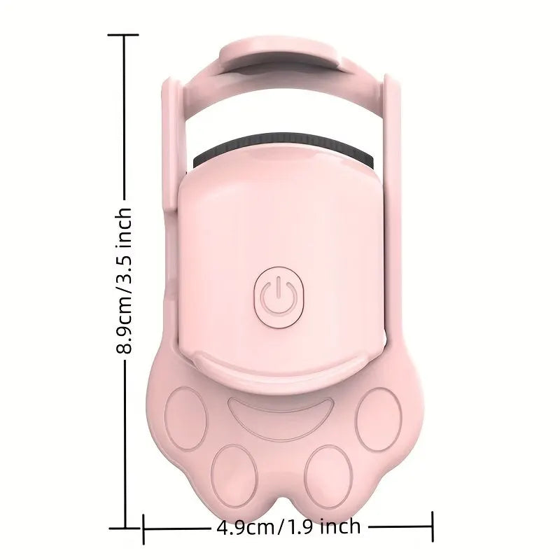 Electric Heated Eyelash Curler for Lasting Styling Portable Lash Lift Tool Intelligent Natural Curling with USB Rechargeable - Artigo Importado