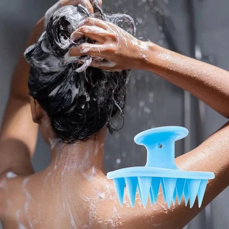 1pcs Hair Brush Scalp Massager for Hair Growth Mold-Free Silicone Scalp Massager Shampoo Brush Scalp Scrubber Exfoliator Tools - Artigo Importado