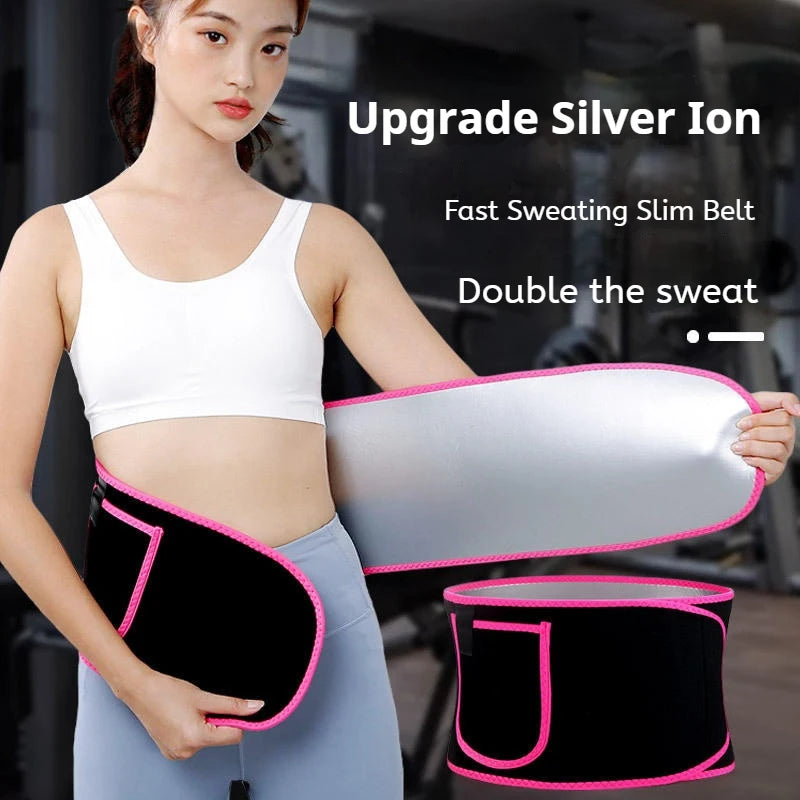 Waist Trainer Slimming Belt Men Gym Fitness Cincher Belly Control Corset Sweat Fat Burning Women Body Shaper Weight Loss - Artigo Importado