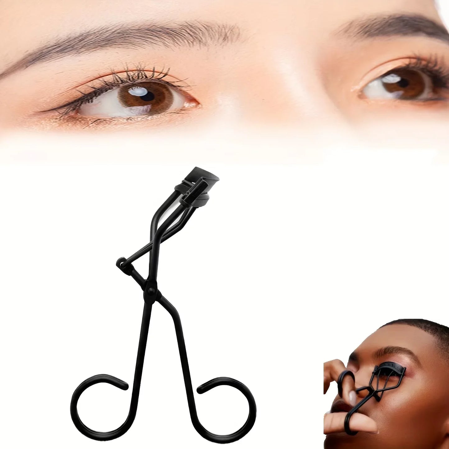 Professional Makeup Tools Eyelash Curler Clis Curler Woman Circle Eyelash Risers Fold Heated Eyelashes Creeper Enhancer - Artigo Importado