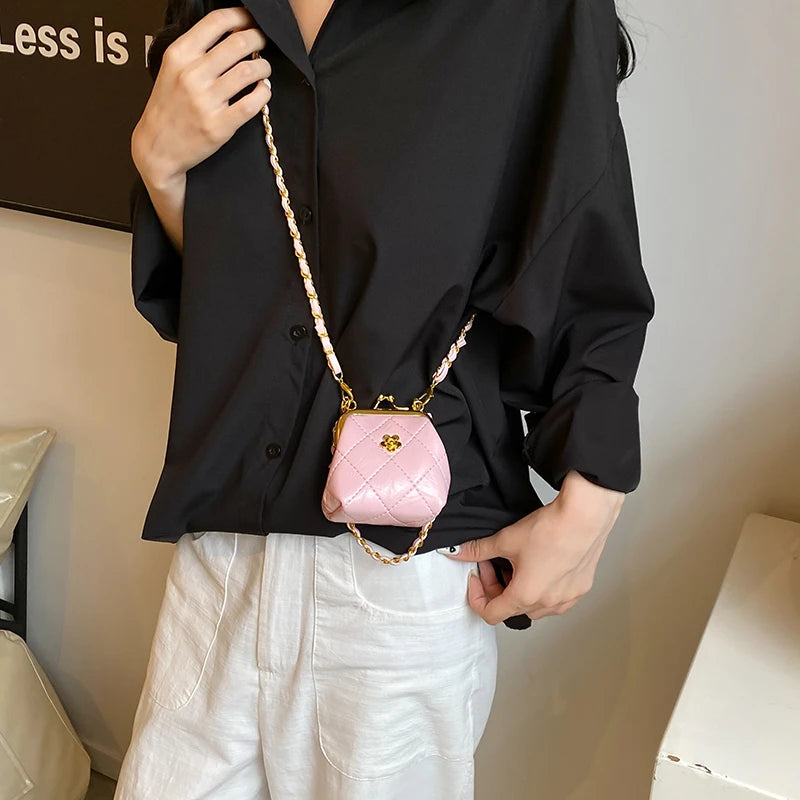 Super Mini Crossbody Bags For Women Designer Bag Luxury Chain Shoulder Coin Mini Purse Cute Clip Lipstick Bag Lady Cute Hobo Bag - Artigo Importado