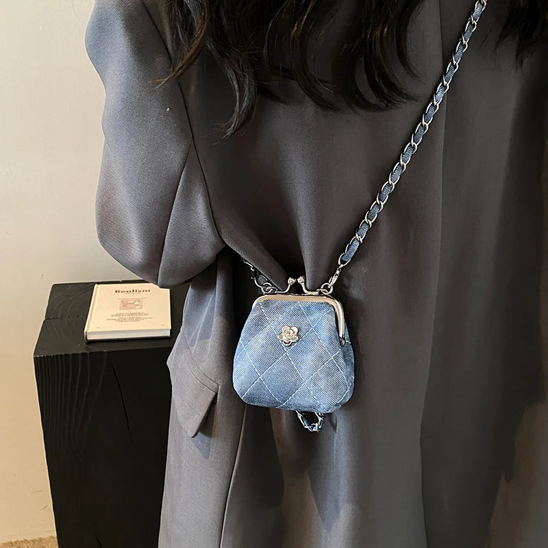 Super Mini Crossbody Bags For Women Designer Bag Luxury Chain Shoulder Coin Mini Purse Cute Clip Lipstick Bag Lady Cute Hobo Bag - Artigo Importado