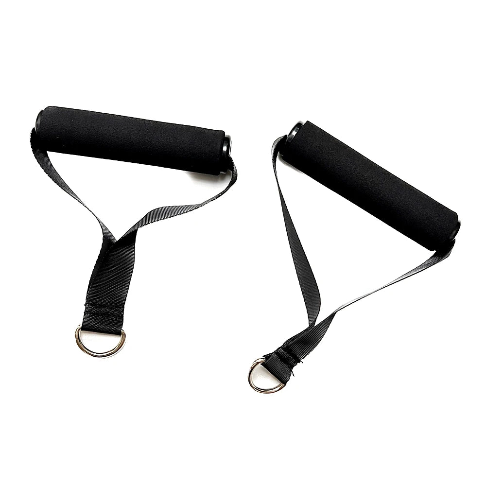 Resistance Bands Handle Bar Attachment Station Fitness Pulley Strap Exercise Home Gym Training Accessories Workout Equipments - Artigo Importado