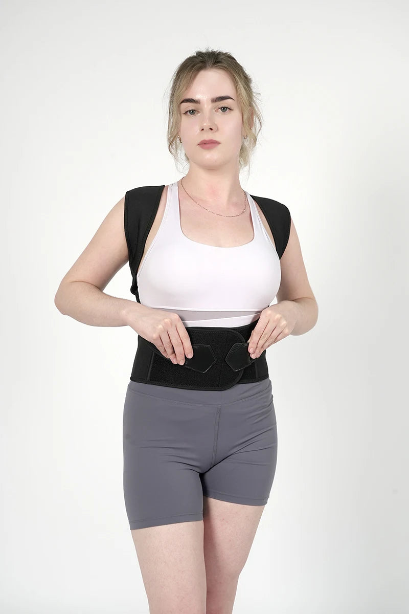 Posture Corrector for Women and Men, Adjustable Shoulder Posture Brace, Back Straightener Posture, Used for Middle Upper Spine - Artigo Importado