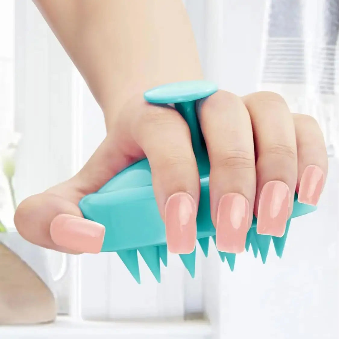 Scalp Massager Hair Growth, Soft Silicone Scalp Scrubber Shampoo Brush for Exfoliation, Dandruff Removal Head Massage Brush - Artigo Importado