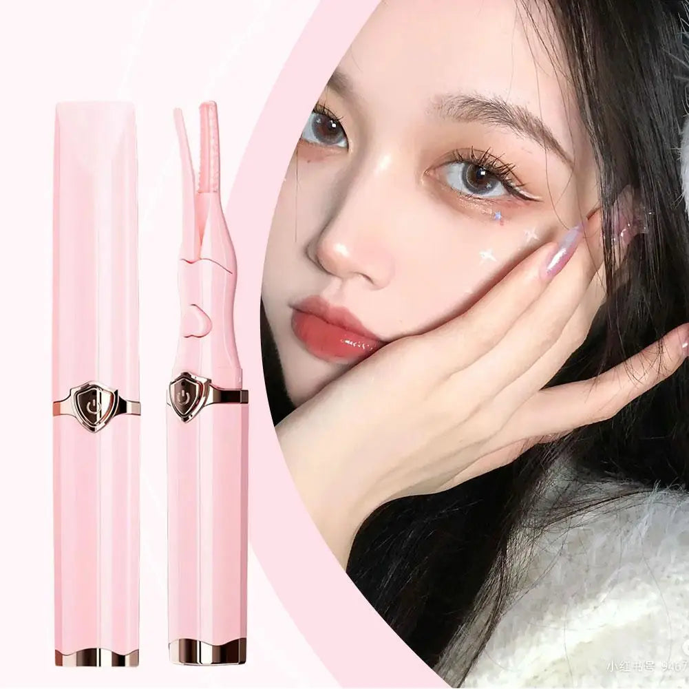 Electric Eyelash Curler Fast Heating Eyelash Curler Long-Lasting Eyelash Comb Professional Heated Curling Brush Makeup Tools - Artigo Importado