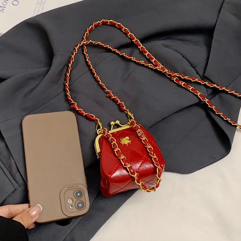 Super Mini Crossbody Bags For Women Designer Bag Luxury Chain Shoulder Coin Mini Purse Cute Clip Lipstick Bag Lady Cute Hobo Bag - Artigo Importado