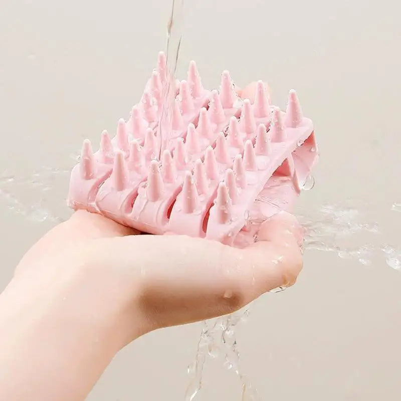 Scalp Massager Shampoo Brush Hair Washing Scalp Brush Soft Silicone Scalp Massager Hair Comb For Dandruff Removal Shampoo Brush - Artigo Importado