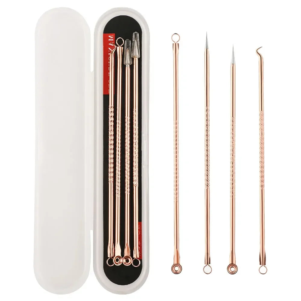 Blackhead Remover Vacuum Suction USB Rechargeable Facial Pore Cleaner Spot Acne Pimple Black Head Deep Extractor Skin Care Kit - Artigo Importado