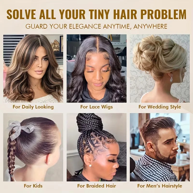 Women's styling hair wax stick Effectively smooths frizz, provides long-lasting hold, and creates a soft, shiny hairstyle. - Artigo Importado