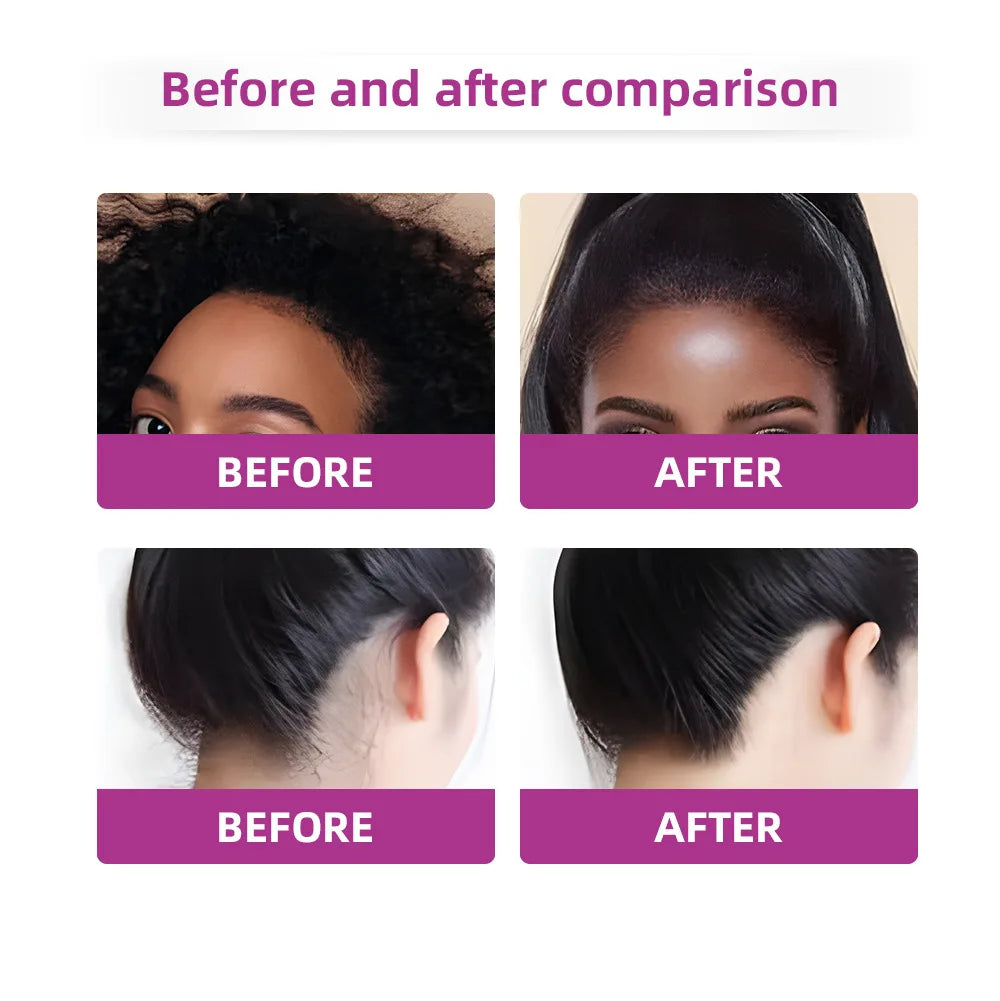 Styling Wax Sticks High Shine Smooth Hair and Wigs Solid Wax Sticks Natural Long-Lasting Anti-Frizz Pomade with 3 Combs Set - Artigo Importado