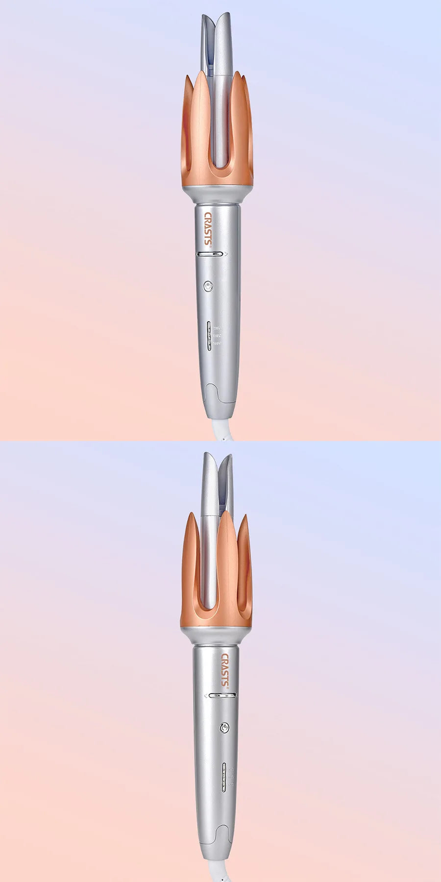 Automatic curling iron with large waves for long-lasting styling without damaging hair. Curling artifact - Artigo Importado