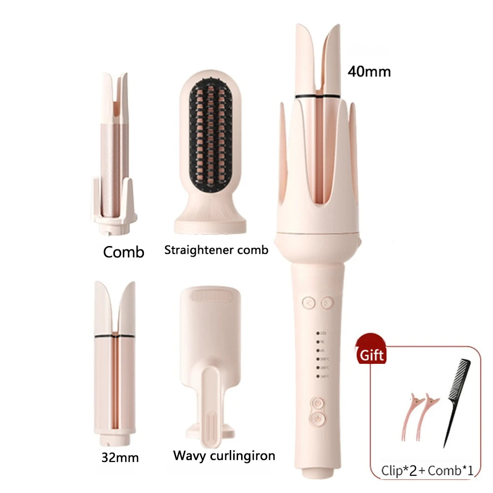 Automatic Hair Curler 32mm Auto Rotating Ceramic Hair Roller Professional Curling Iron Stick 40mm Curling Wand Hair Waver gift - Artigo Importado