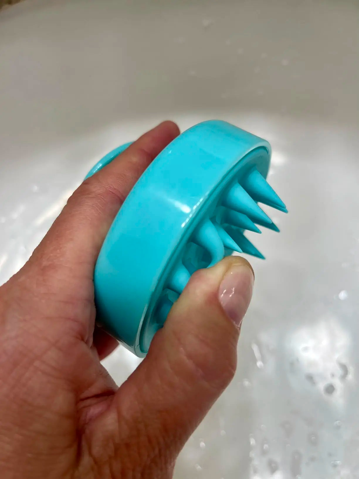 Scalp Massager Hair Growth, Soft Silicone Scalp Scrubber Shampoo Brush for Exfoliation, Dandruff Removal Head Massage Brush - Artigo Importado