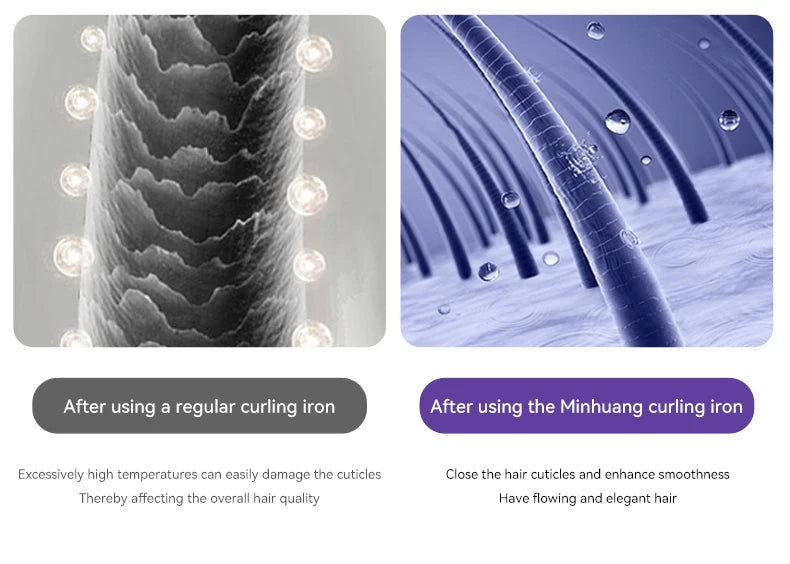 Automatic Hair Curling Iron 32mm Hair Curler Ceramic  Rotating Professional Hair Waver Curling Tool Hair curler for long hair - Artigo Importado