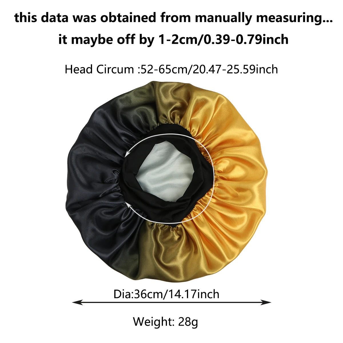 Satin Silk Bonnet Cap with Frontal Wrap, Wide Band, Colorful Fade Printing, Soft Nightcaps, Hair Protect Sleep, Extra Big Size - Artigo Importado