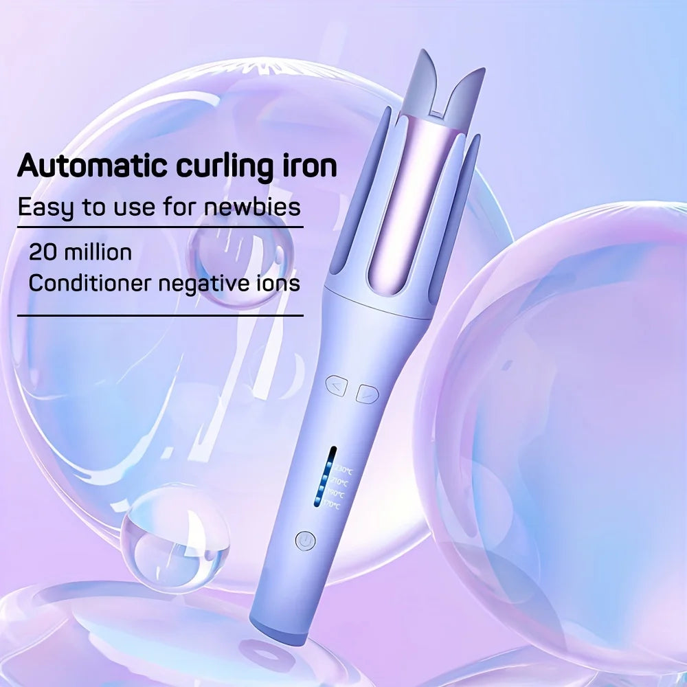 Automatic Hair Curler 32MM Auto Rotating Ceramic Hair Roller Professional Curling Iron Curling Wand Hair Waver - Artigo Importado