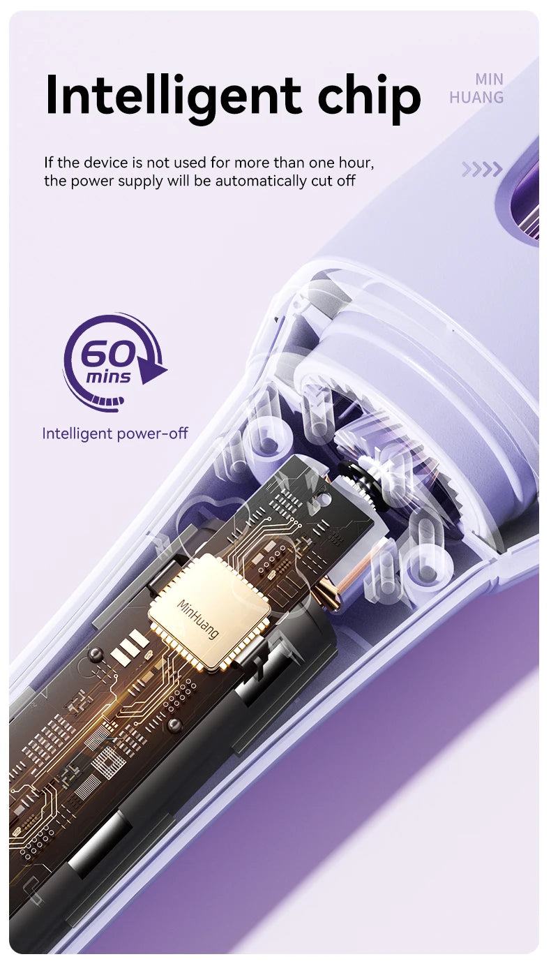 Automatic Hair Curling Iron 32mm Hair Curler Ceramic  Rotating Professional Hair Waver Curling Tool Hair curler for long hair - Artigo Importado