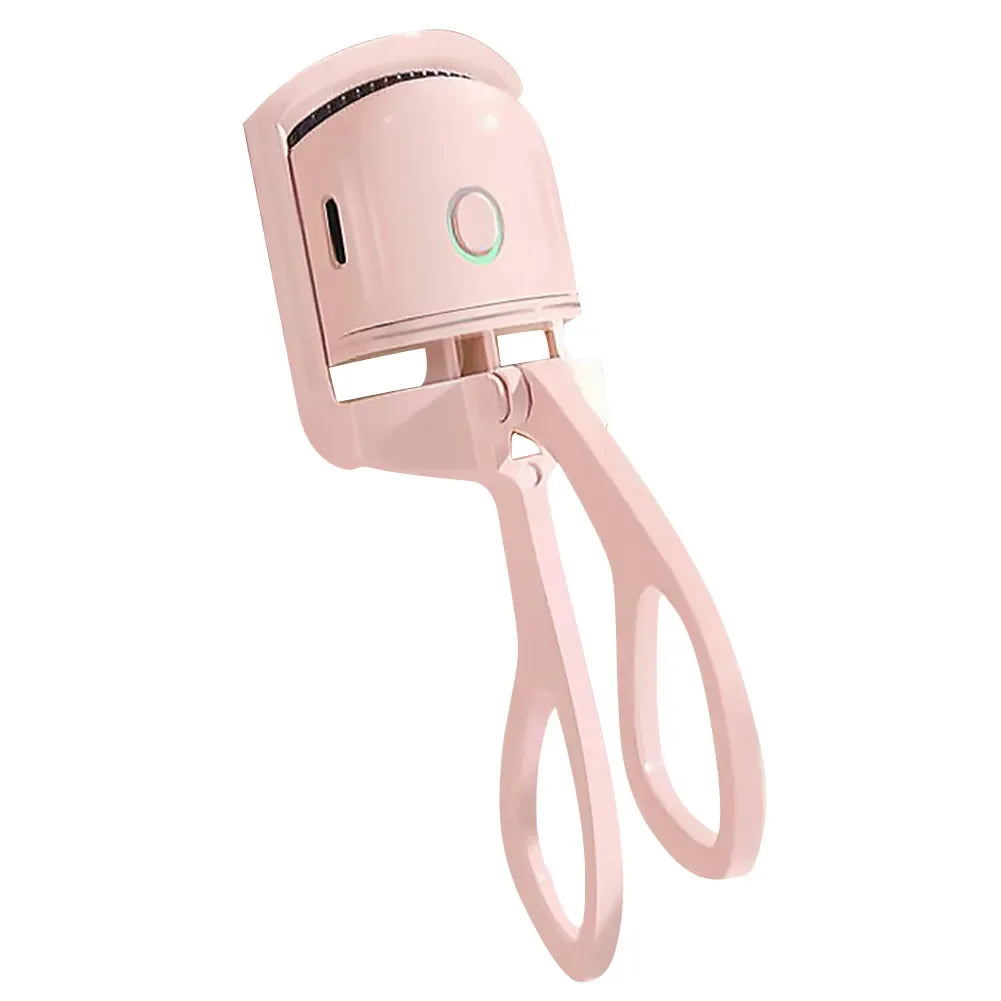 Electric Heated Eyelash Curler Eyelashes Curls Thermal Eyelash Curler USB Rechargeable Mini Long Lasting Makeup Tool Beauty Tool - Artigo Importado