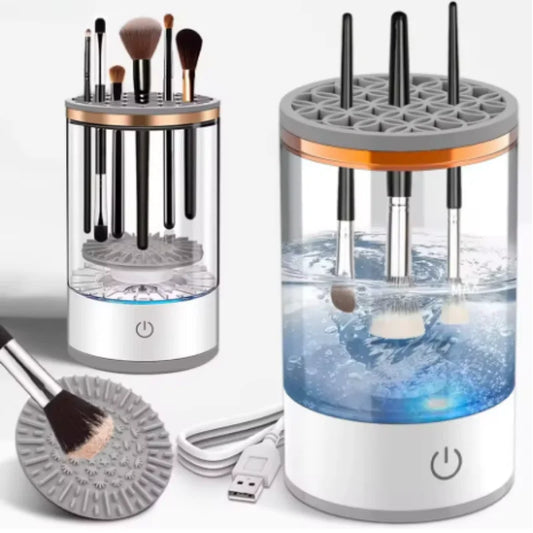 Smart Electric Makeup Brush Cleaner Powered by USB for Thorough Cleaning Simple to Use Washes And Dries Cosmetic Brushes - Artigo Importado