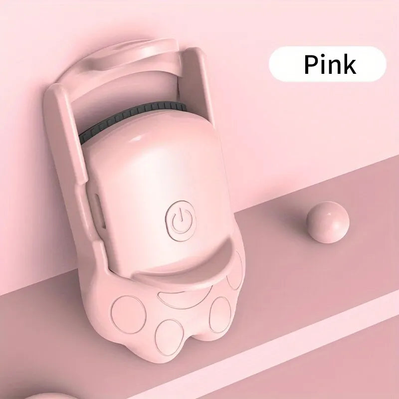 Electric Heated Eyelash Curler for Lasting Styling Portable Lash Lift Tool Intelligent Natural Curling with USB Rechargeable - Artigo Importado