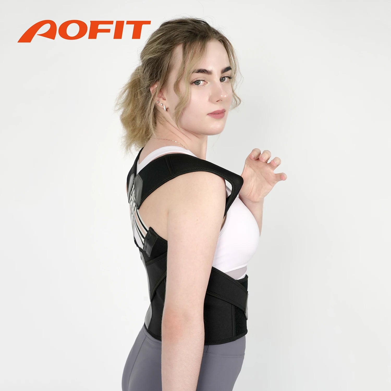 Posture Corrector for Women and Men, Adjustable Shoulder Posture Brace, Back Straightener Posture, Used for Middle Upper Spine - Artigo Importado