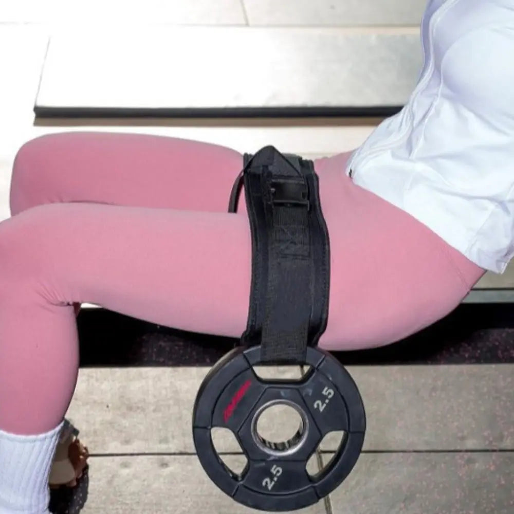 Easy To Use Hip Thrust Belt Pro-Grade Adjustable Waist Trainer Belt Non Slip Enhance Strength Weight-bearing Belt Exercise - Artigo Importado