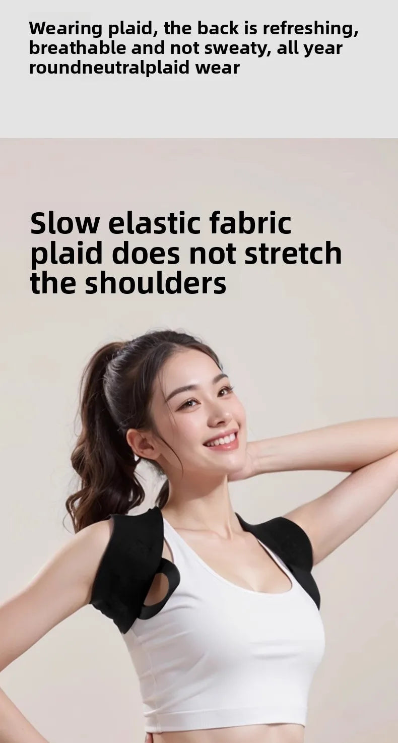 Posture Corrector for Adults - Adjustable Back Brace To Straighten Spine Improve Shoulder Alignment Kyphosis Correction - Artigo Importado