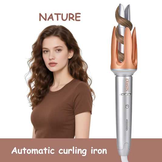 Automatic curling iron with large waves for long-lasting styling without damaging hair. Curling artifact - Artigo Importado