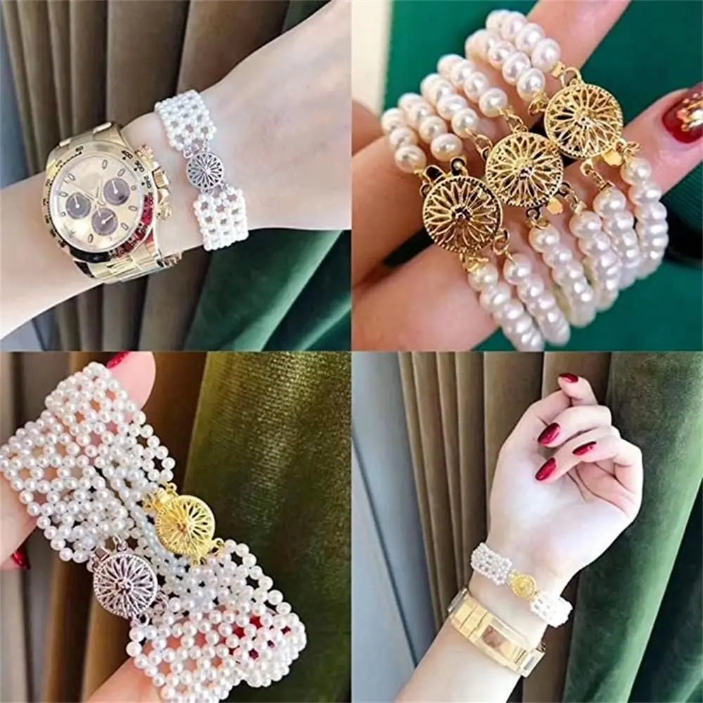 Layered Necklace Clasps Necklace Layering Clasp Multiple Bracelet Lock Connectors with Lobster Ring Clasps Jewelry DIY Findings - Artigo Importado