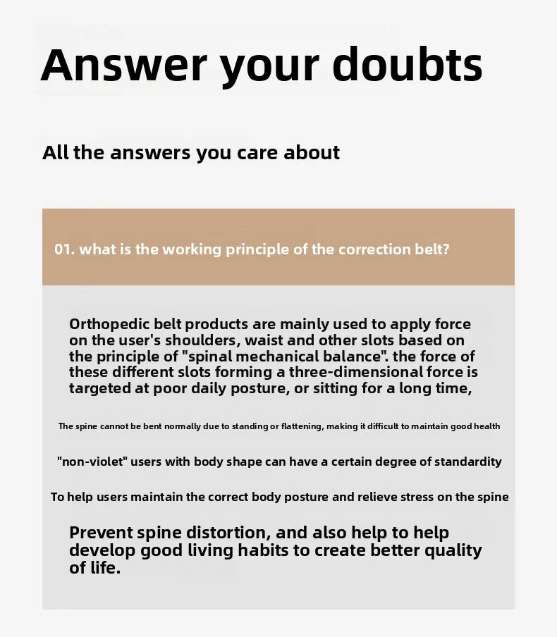 Posture Corrector for Adults - Adjustable Back Brace To Straighten Spine Improve Shoulder Alignment Kyphosis Correction - Artigo Importado