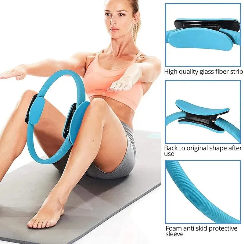 Yoga Fitness Pilates Ring Yoga Ring Open Back Ring Magic Ring Pelvic Floor Muscle Training Yoga Supplies Pilates Ring - Artigo Importado