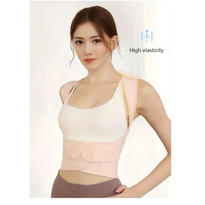 Posture Corrector for Women and Men, Adjustable Shoulder Posture Brace, Back Straightener Posture, Used for Middle Upper Spine - Artigo Importado